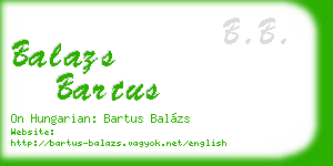 balazs bartus business card